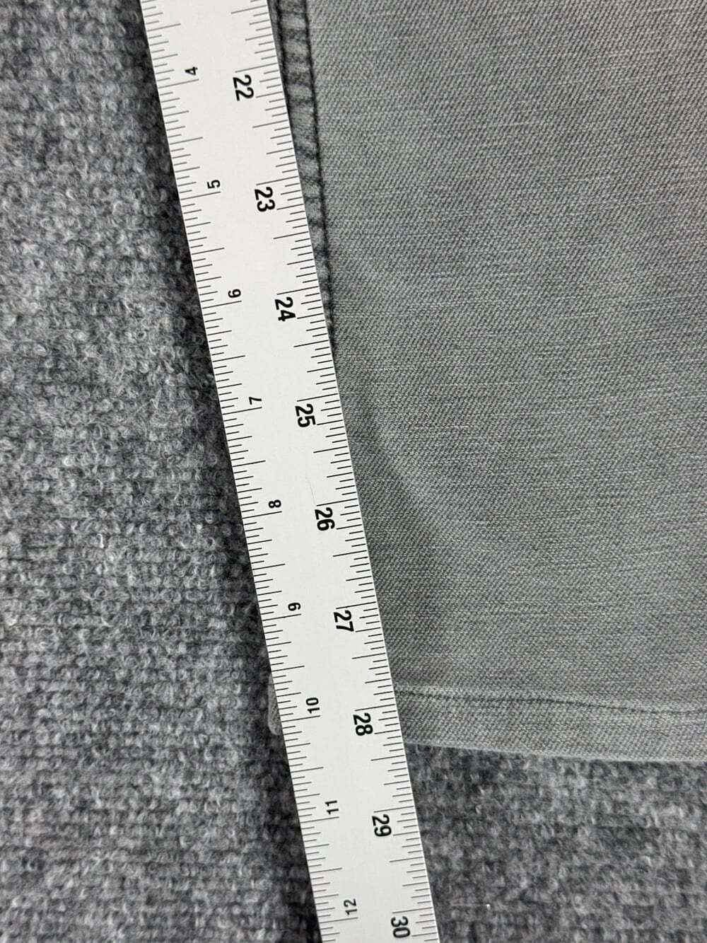 Faherty Gray Denim Jeans Light Wash Cotton Blend Y2K Jean Pants Size 34 - Picture 5 of 10